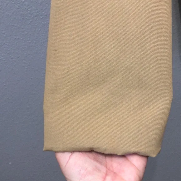 1970s Vintage Cal Craft coat Men's Large L camel tan button front LIKE NEW khaki - Picture 4 of 12